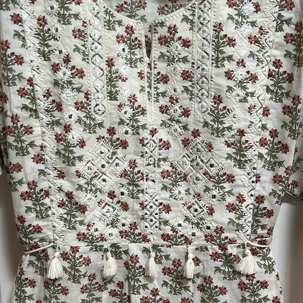 Biba floral dress short kurti Size 42 - Picture 7 of 11